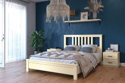 Кровать из массива Лаура, слоновая кость