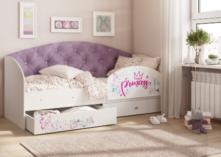 Детская кровать Эльза, беж 