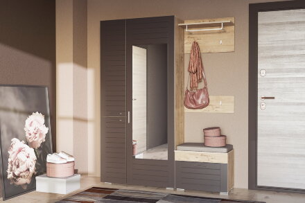 Модульная прихожая Livorno 5, графит 