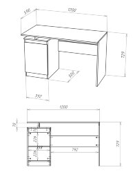 Стол письменный Т-5 Stern (Штерн), вотан