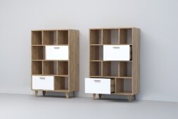 Комод с 2мя ящиками на ножках К-1 ЭГО, Дуб Крафт