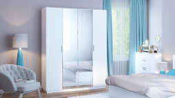 Шкаф 4х-створчатый с зеркалом Тиффани