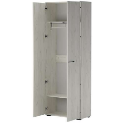 Шкаф 2-х дверный Италия, Крафт Белый