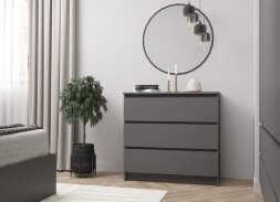 Комод Мори МК 800.1/3 графит