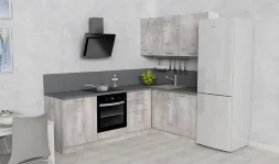 Модульная кухня АТР, бетон пайн (240х160 см)