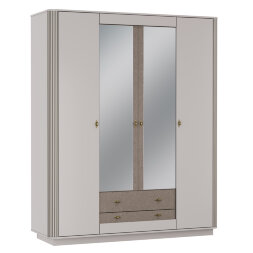 Шкаф 4-х дверный Фантазия, Кашемир патина