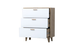 Комод с 3мя ящиками на ножках К-3 ЭГО, Дуб Крафт
