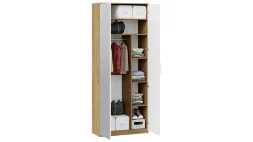 Шкаф комбинированный детский с 2 дверями Хилтон, Дуб Крафт 