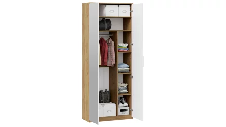 Шкаф комбинированный детский с 2 дверями Хилтон, Дуб Крафт  