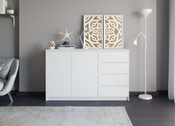 Комод Мори МК 1600.1/2 графит