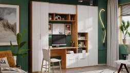 Шкаф комбинированный 1 дверь и 2 ящика Хилтон, Дуб Крафт 