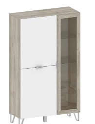 Шкаф со стеклом и 2 дверями ШК-3022 Анима  