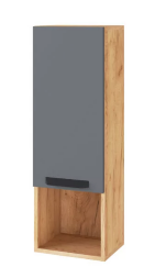 Пенал-надстройка Квартет-13, Дуб крафт золотой/Графит