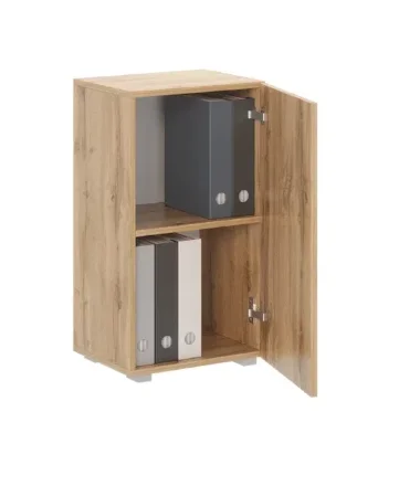 Стеллаж Офис 400 2 полки с дверцей 