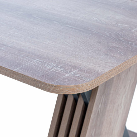 Стол раздвижной Гросс, Дуб сакраменто/ Антрацит 