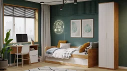 Шкаф настенный Хилтон, Дуб Крафт 