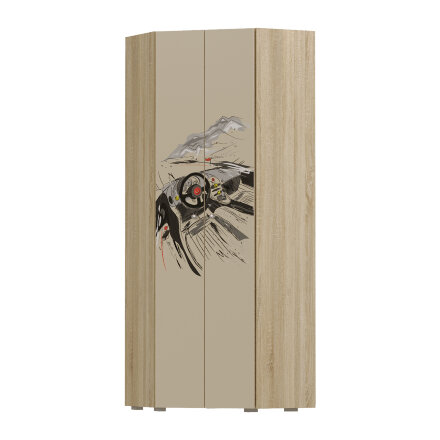 Шкаф угловой Форсаж, сонома 