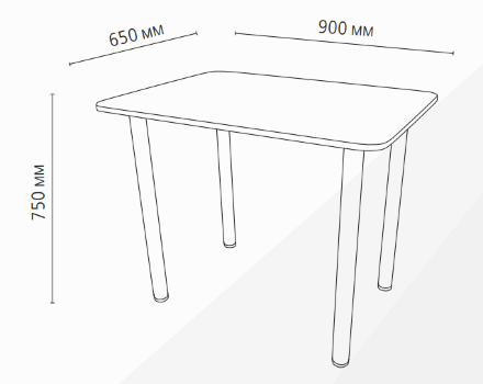 Стол обеденный Сеул 3, опора Лофт 