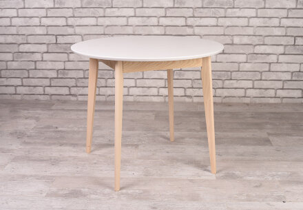 Стол РЭЙ 900 МДФ, белая эмаль 