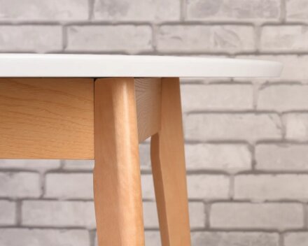 Стол РЭЙ 900 МДФ, белая эмаль 