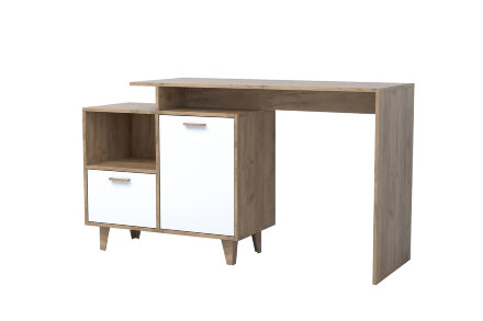 Стол письменный 1 дверь и 1 ящик на ножках Ст-2 ЭГО, Дуб Крафт 