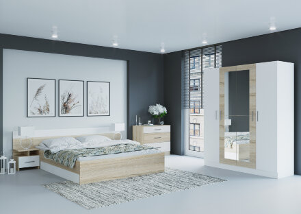 Спальня Леси с 4х-створчатым шкафом 