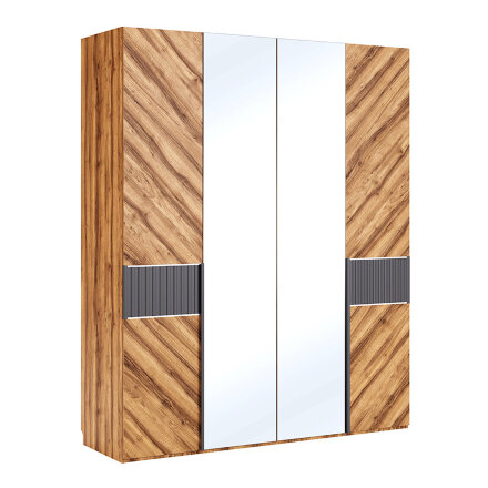 Шкаф четырехдверный с зеркалом Моника  