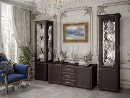 Витрина двустворчатая Парма, Венге