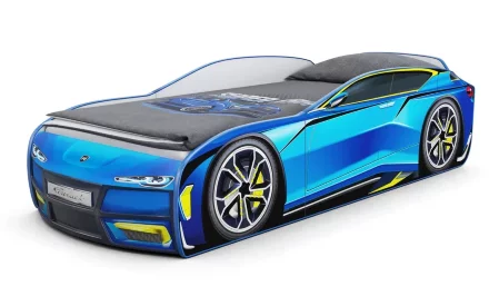 Кровать-машина Little Kiddy, голубой 