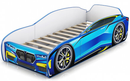 Кровать-машина Little Kiddy, голубой 