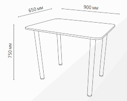 Стол обеденный Сеул 3, ЛДСП Боб пайн