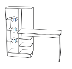 Стол компьютерный №1 с фотопечатью Вега NEW позитив