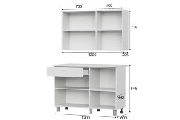 Кухонный гарнитур КГ-4 (1,2 м)