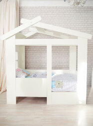 Кровать Теремок белый