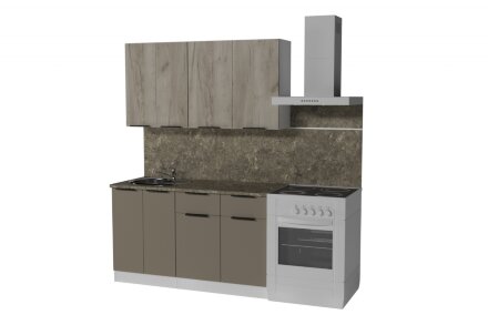 Кухонный гарнитур Альба медиум, 140 см 