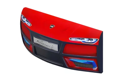 Кровать-машина Little Kiddy, красный 