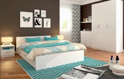 Спальня модульная Осло 2, белый 