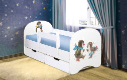 Детская кровать Забавные пингвины