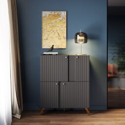 Комод RENO (Рено) КД-2, Чёрный