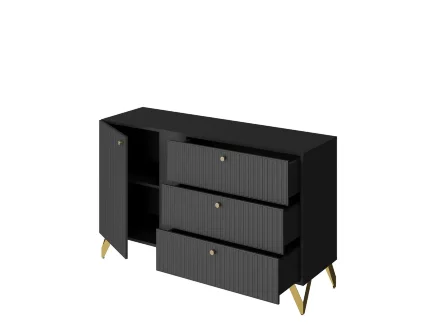 Комод RENO (Рено) КД-3, Чёрный 
