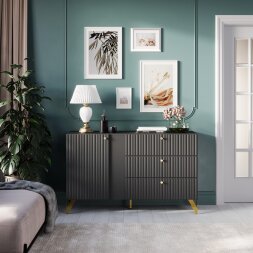 Комод RENO (Рено) КД-3, Чёрный