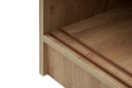 Шкаф-купе с антресолью Роджина дуб крафт / белый глянец  