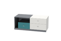 Тумба с 3 ящиками Т-1 Клео, океан 