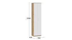 Шкаф для одежды с выдвижной штангой Хилтон Исп. 2, Дуб Крафт 