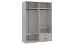 Шкаф четырехдверный Svetlana Loft, сосна белая