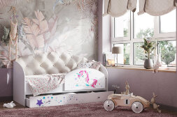 Детская кровать Звездочка, беж