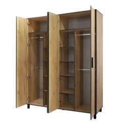 Шкаф 4х дверный Лофт 