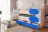 Кровать выкатная Соник, синий 