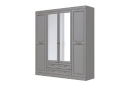 Шкаф 4-х дверный Олимп, антрацит