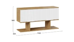 Шкаф настенный с полкой 1100 Хилтон, Дуб Крафт